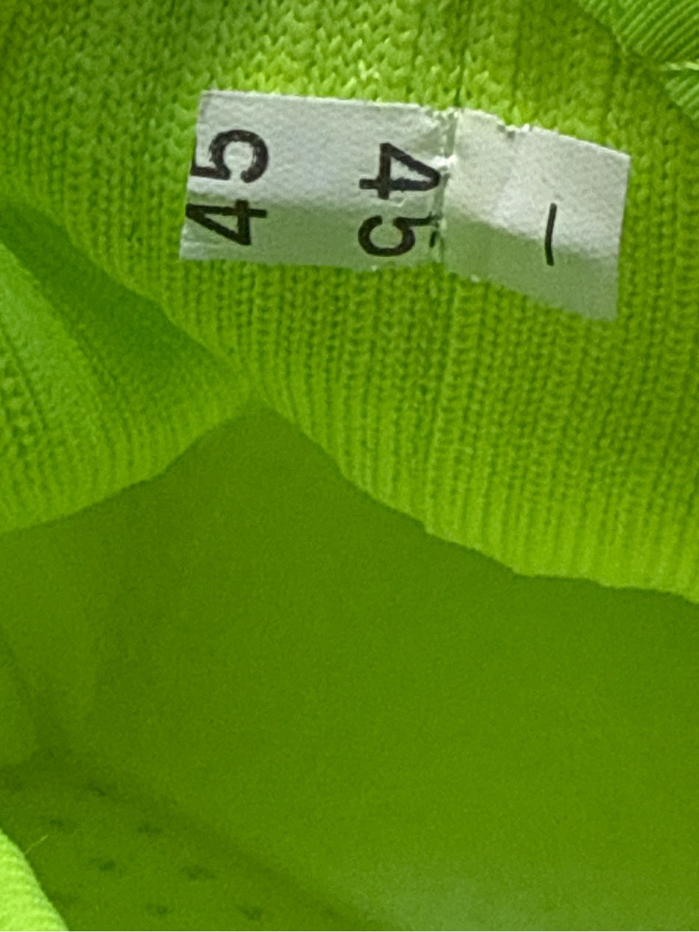 Neon Green Knit Chunky Athletic Sneakers Size 45 - Picture 7 of 8